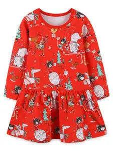 StyleCast Girls Printed A-Line Dress