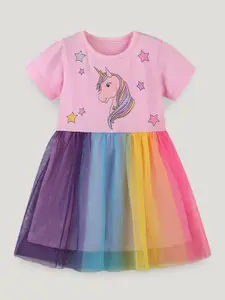 StyleCast Girls Ombre Cotton Fit & Flare Dress