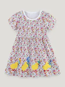 StyleCast Girls Floral Printed Fit & Flare Dress