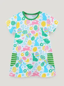 StyleCast Girls Short Sleeves Round Neck A-Line Dress