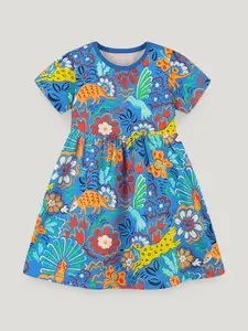 StyleCast Girls Printed Cotton A-Line Dress