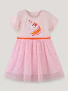 StyleCast Printed Fit & Flare Dress