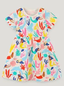 StyleCast Girls Abstract Printed A-Line Dress