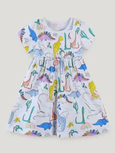 StyleCast Girls Printed Fit & Flare Dress