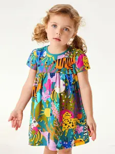 StyleCast Printed A-Line Dress