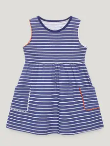 StyleCast Girls Cotton Striped A-Line Dress