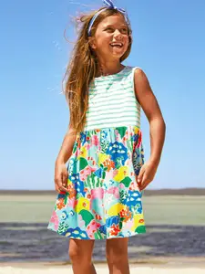 StyleCast Striped Sleeveless A-Line Dress