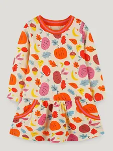 StyleCast Girls Printed Peplum Dress