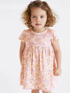 StyleCast Girls Floral Print Cotton Fit & Flare Dress