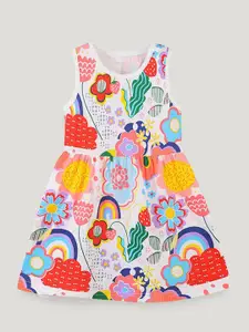StyleCast Print Sleeveless Fit & Flare Dress