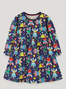 StyleCast Abstract Printed A-Line Dress