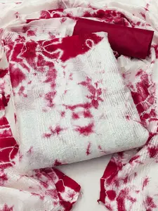 KIMISHA Tie and Dye Sequinned Shibori Unstitched Dress Material