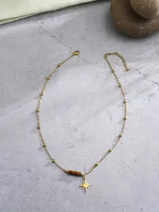 EL REGALO Gold Plated Stainless Steel Necklace