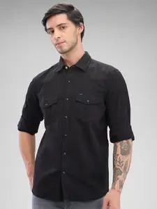 SPYKAR Men Slim Fit Solid Casual Shirt