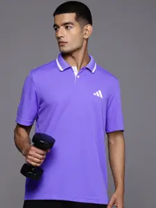 ADIDAS Poly Polo Collar Training T-shirt