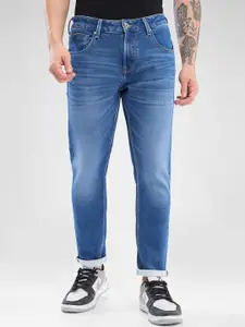 SPYKAR Men Slim Fit Mid Rise Light Fade Clean Look Stretchable Jeans