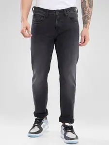 SPYKAR Men Slim Fit Low-Rise Heavy Fade Clean Look Stretchable Jeans