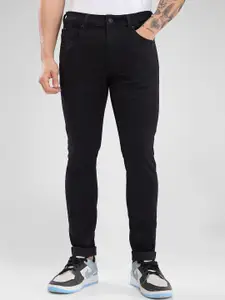 SPYKAR Men Slim Fit Low-Rise Clean Look No Fade Stretchable Jeans