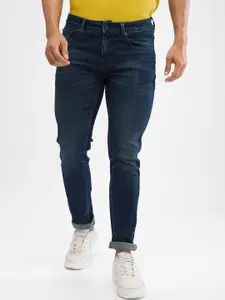SPYKAR Men Slim Fit Low-Rise Light Fade Clean Look Stretchable Jeans