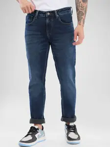 SPYKAR Men Slim Fit Low-Rise Clean Look Heavy Fade Stretchable Jeans