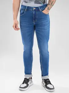 SPYKAR Men Slim Fit Low-Rise Light Fade Cotton Stretchable Jeans