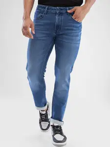 SPYKAR Men Low Distress Light Fade Mid-Rise Cotton Stretchable Jeans