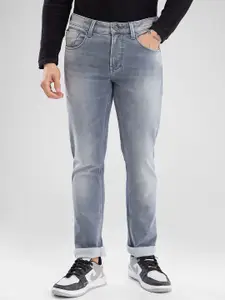 SPYKAR Men Slim Fit Low-Rise Clean Look Heavy Fade Stretchable Jeans