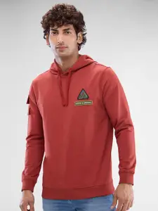 SPYKAR Men Solid Hooded Sweatshirt