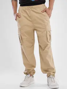 SPYKAR Men Regular-Fit Mid-Rise Cargos Trouser