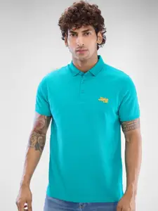 SPYKAR Men Polo Collar Solid Slim Fit T-shirt