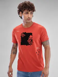 SPYKAR Men Graphic Printed Slim Fit T-shirt