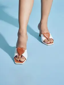 TIESTA Open Toe Block Heels