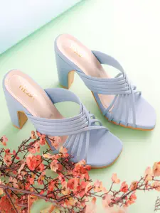 TIESTA Open Toe Block Heels