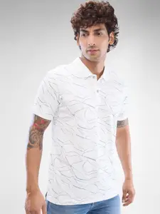 SPYKAR Men Printed Polo Collar Slim Fit T-shirt