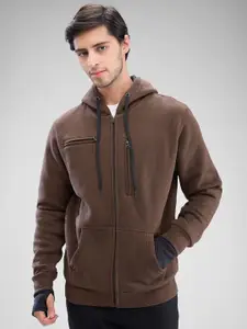 SPYKAR Men Solid Hooded Sweatshirt