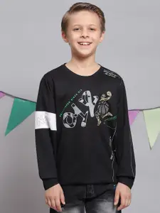 Monte Carlo Boys Typography Printed Round Neck T-shirt