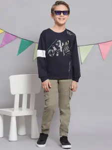 Monte Carlo Boys Typography Printed Round Neck T-shirt