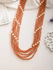 Silvermerc Designs Gold-Plated Layered Crystal Necklace