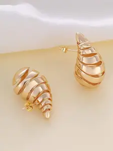 OOMPH Drop Shape Chunky Spiral Drop Earrings