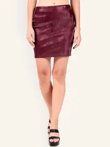 Leather Retail Women Pencil Mini Skirt