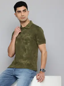 Levis Tie and Dye Polo Collar Pure Cotton Slim Fit T-shirt