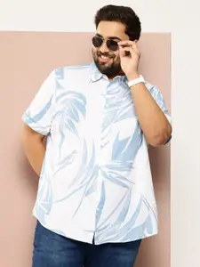 Sztori Men Plus Size Floral Printed Casual Shirt