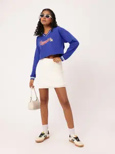 DressBerry Printed Oversized Cotton Terry Sweatshirts