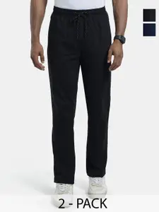 Jockey Men Pack Of 2 Cotton Straight Fit Track Pants
