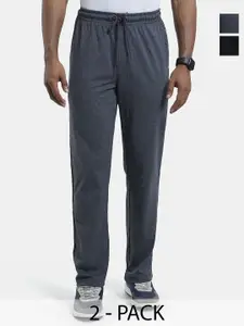 Jockey Men Pack Of 2 Cotton Straight Fit Track Pants