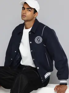 Levis Spread Collar Striped Varsity Jacket