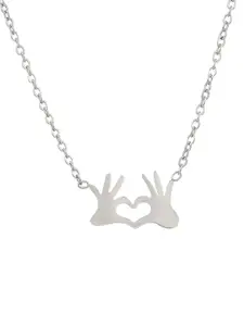 Goho Heart Hand Gesture Necklace