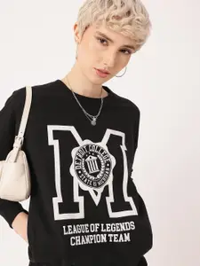 DressBerry Printed Relaxed Fit Sweatshirt