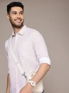 WROGN Pure Cotton Striped Casual Shirt