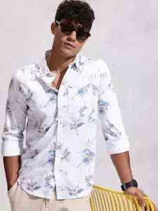 WROGN Floral Printed Opaque Casual Shirt